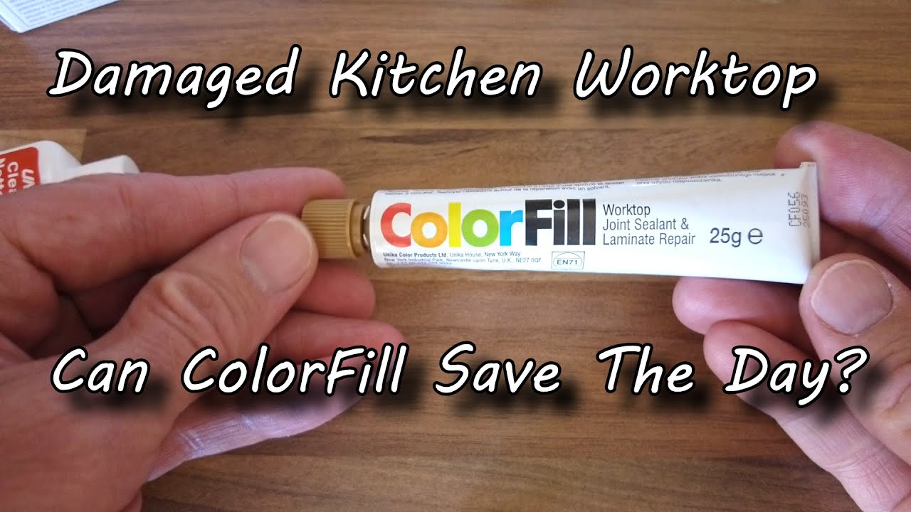 Kitchen Worktop Repair After I Dropped a Ceramic Plate