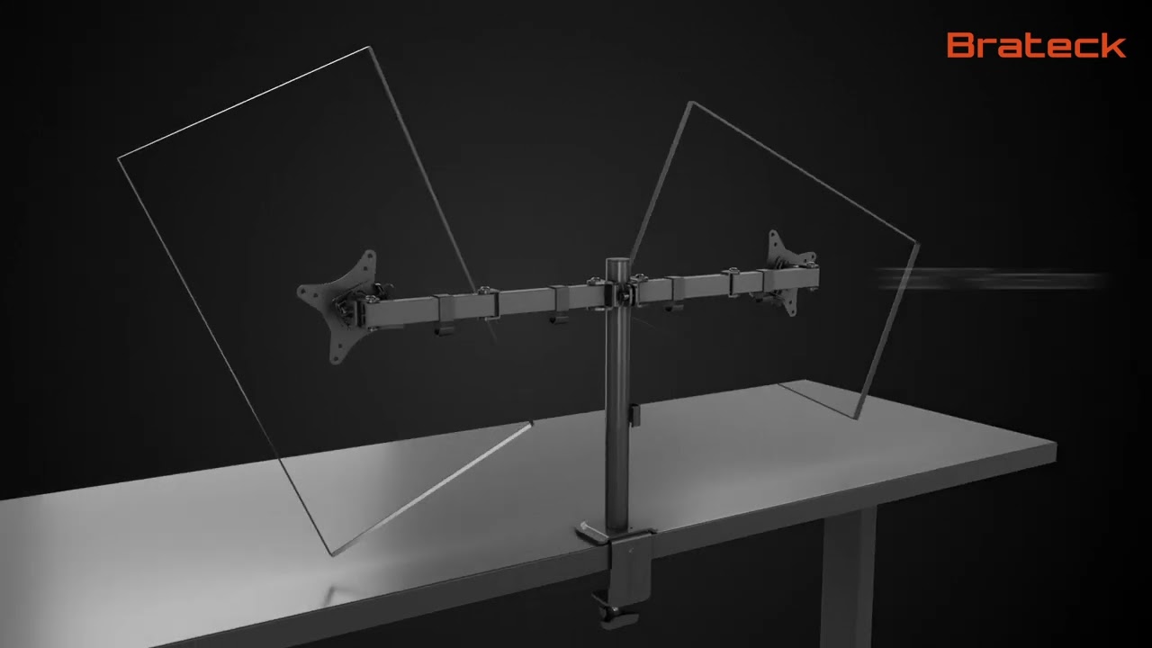 Dual-Monitor Steel Articulating Monitor Mount | LDT66-C024 | Brateck