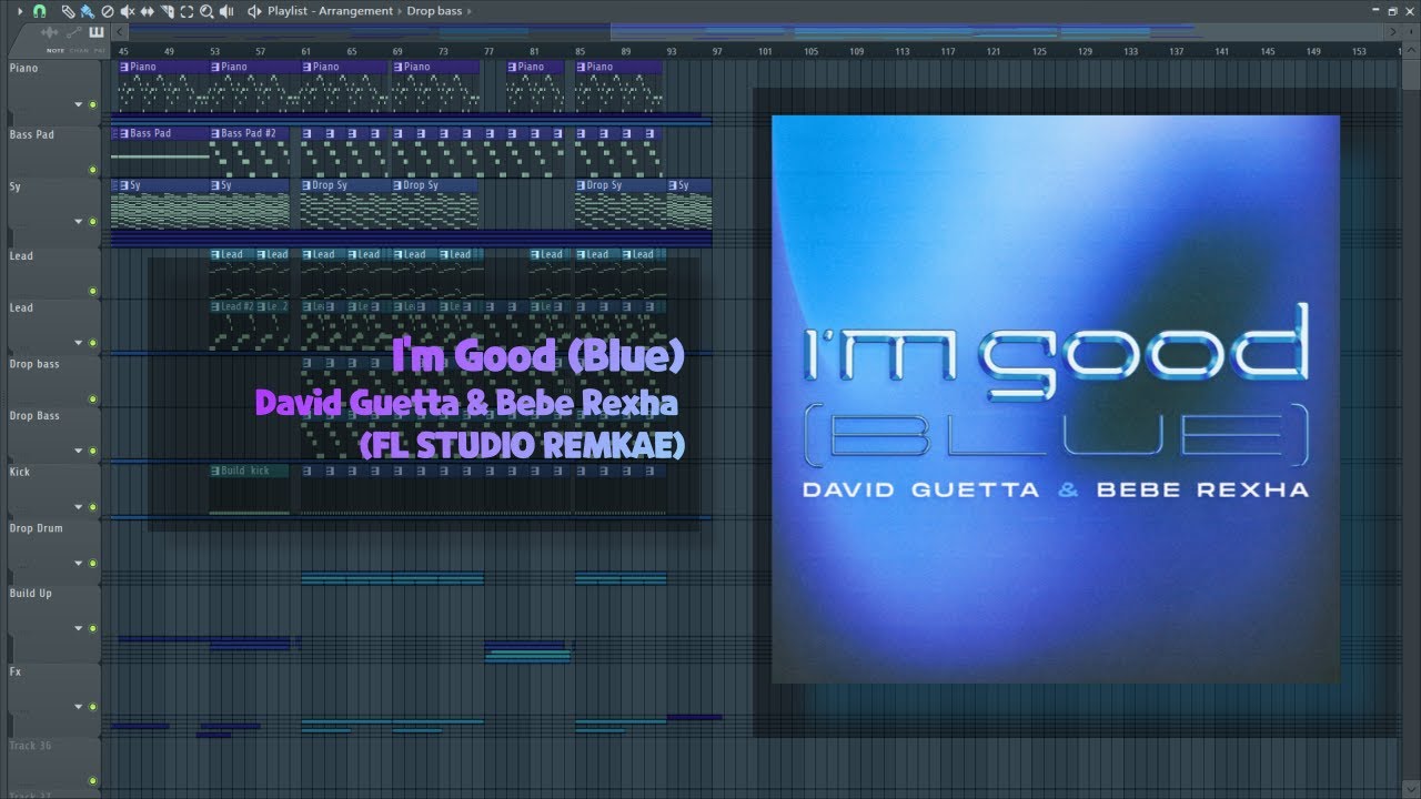 David Guetta & Bebe Rexha - I'm Good (Blue) FL Studio Remake + FLP