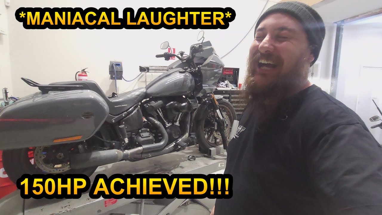 Squids Speed Shop's Unbelievable 150 HP H-D M8 Stock Head Monster Lowrider ST