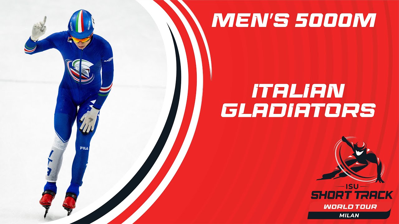 The Italian Gladiators | charges to Victory! | Men 5000m relay | Milan2025 | #ShortTrackWorldTour