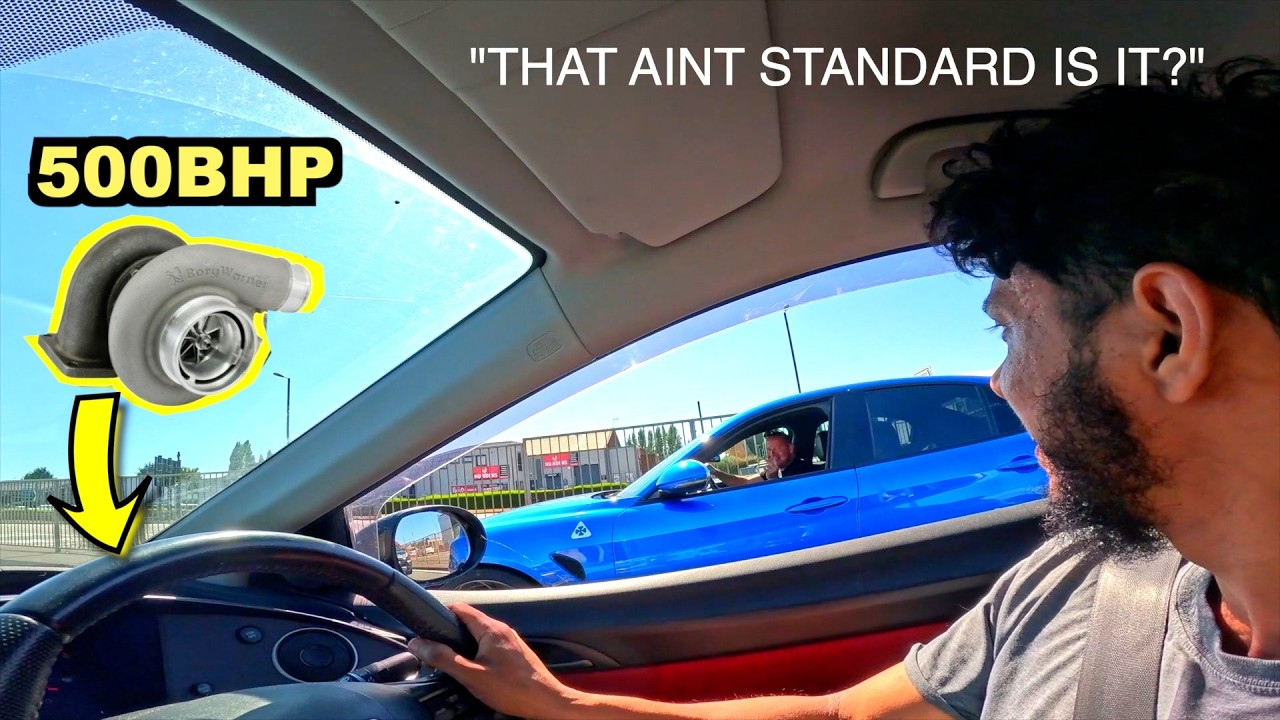 RACING random people in MY 500BHP CIVIC FN2 TYPE R