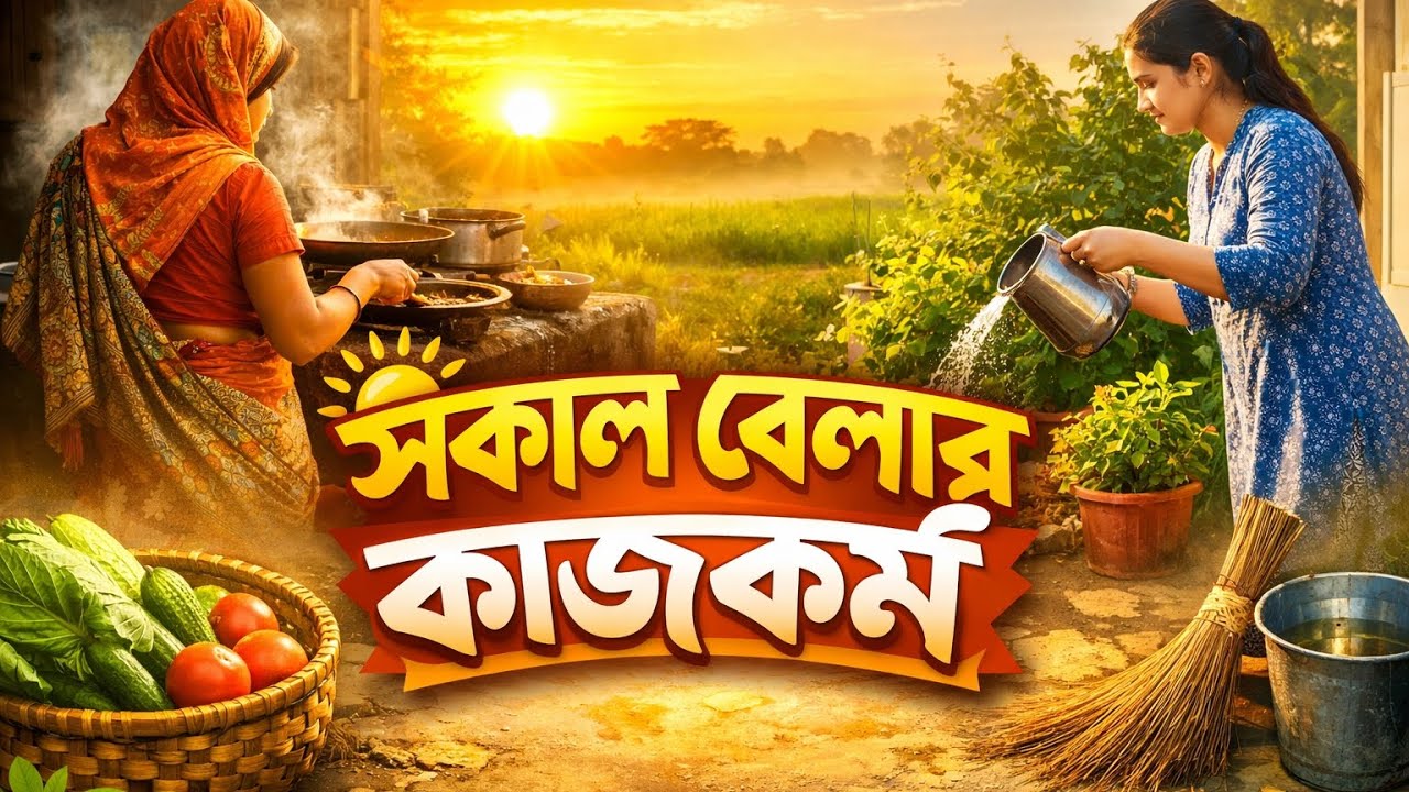 👉 গ্রামের সকাল বেলার কাজকর্ম | Simple Morning Routine👉 আমার সকাল বেলার কাজ | Everyday Morning Vlog