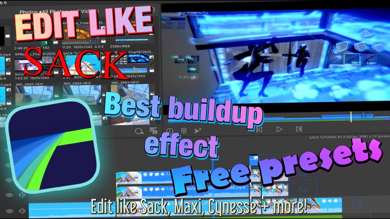 How to edit like SACK on Lumafusion - The *BEST* buildup effect (Tutorial)
