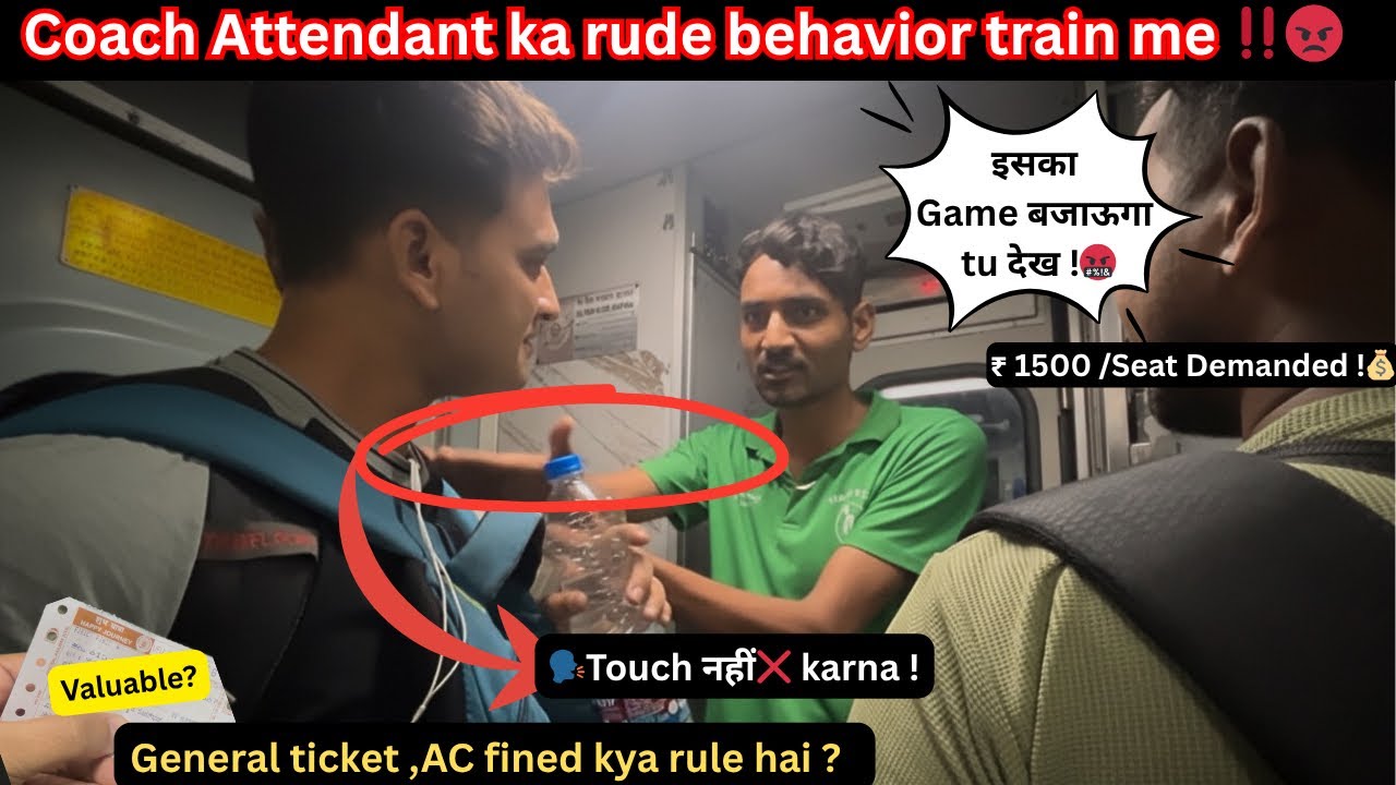 ₹1500 Ki Bribe? TC-Attendant Racket Exposed! General Ticket Par AC Mein Safar Ka Sach 💥