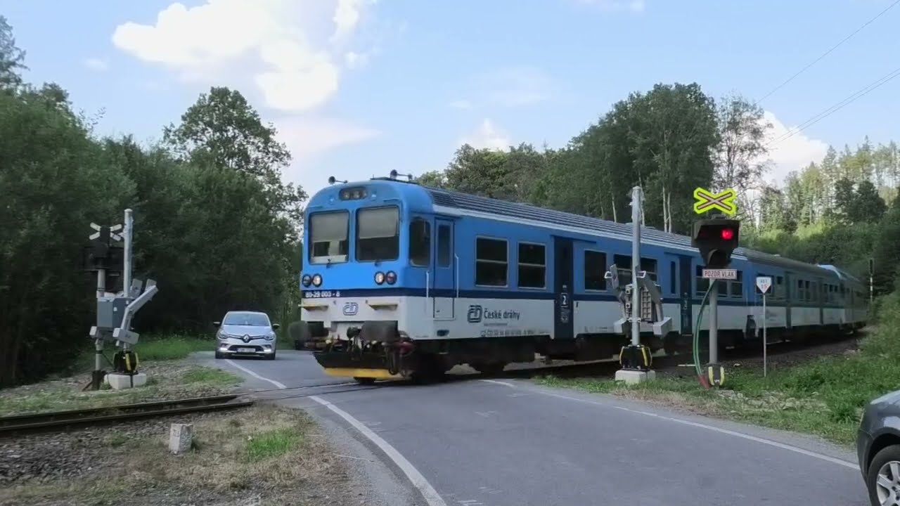 Železniční přejezd VÚD Milotice nad Opavou (10.07.2024)