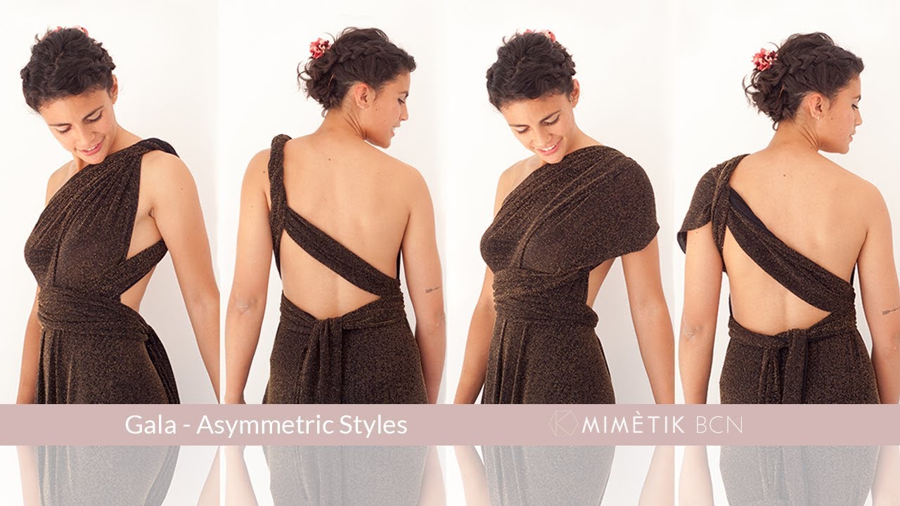 Cómo atar vestido convertible estilo asimétrico - Gala | MIMÈTIK BCN