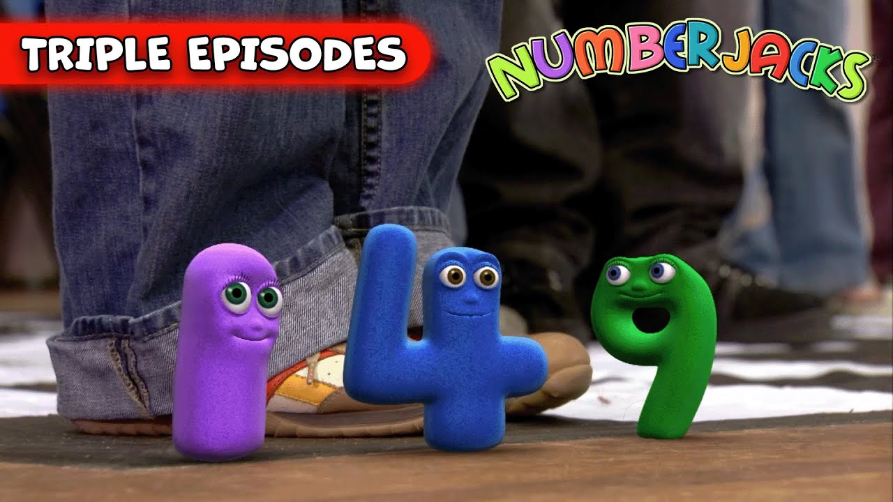Numberjacks 🏫 Season 1, Episode 43, 44 & 45! | TRIPLE FULL EPISODES