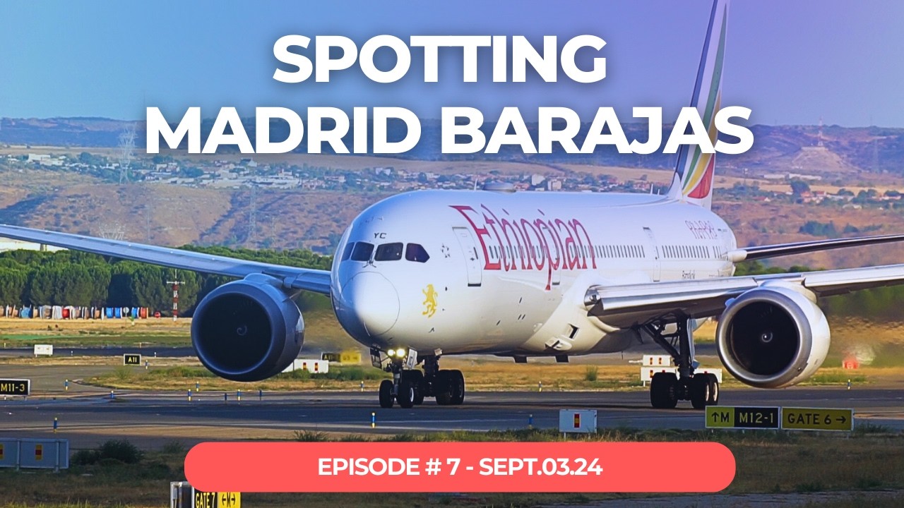 Non-Stop Landings and Taxi Action in Madrid!