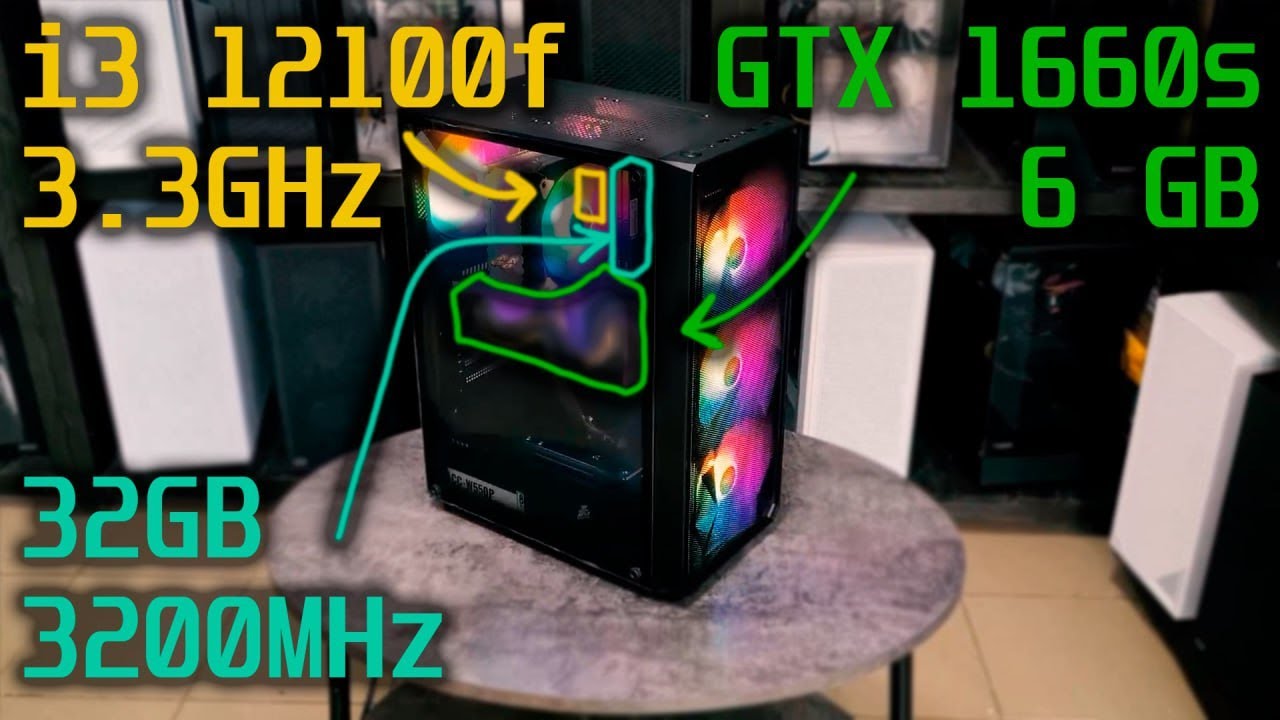 Обзор и тесты | Core i3 12100f / GTX 1660 Super 6GB | Aleksey PC fan