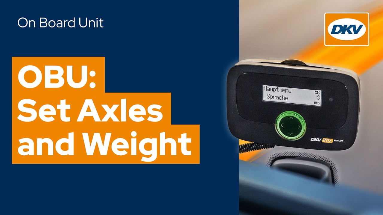 Set Axles and Weight | OBU