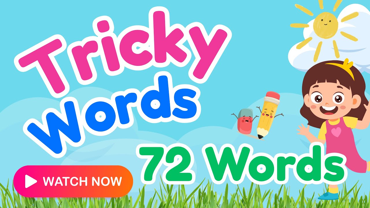 🎯 72 Tricky Words | Sight Words | Learn with Fun Examples & Catchy Sentences! 📚✨