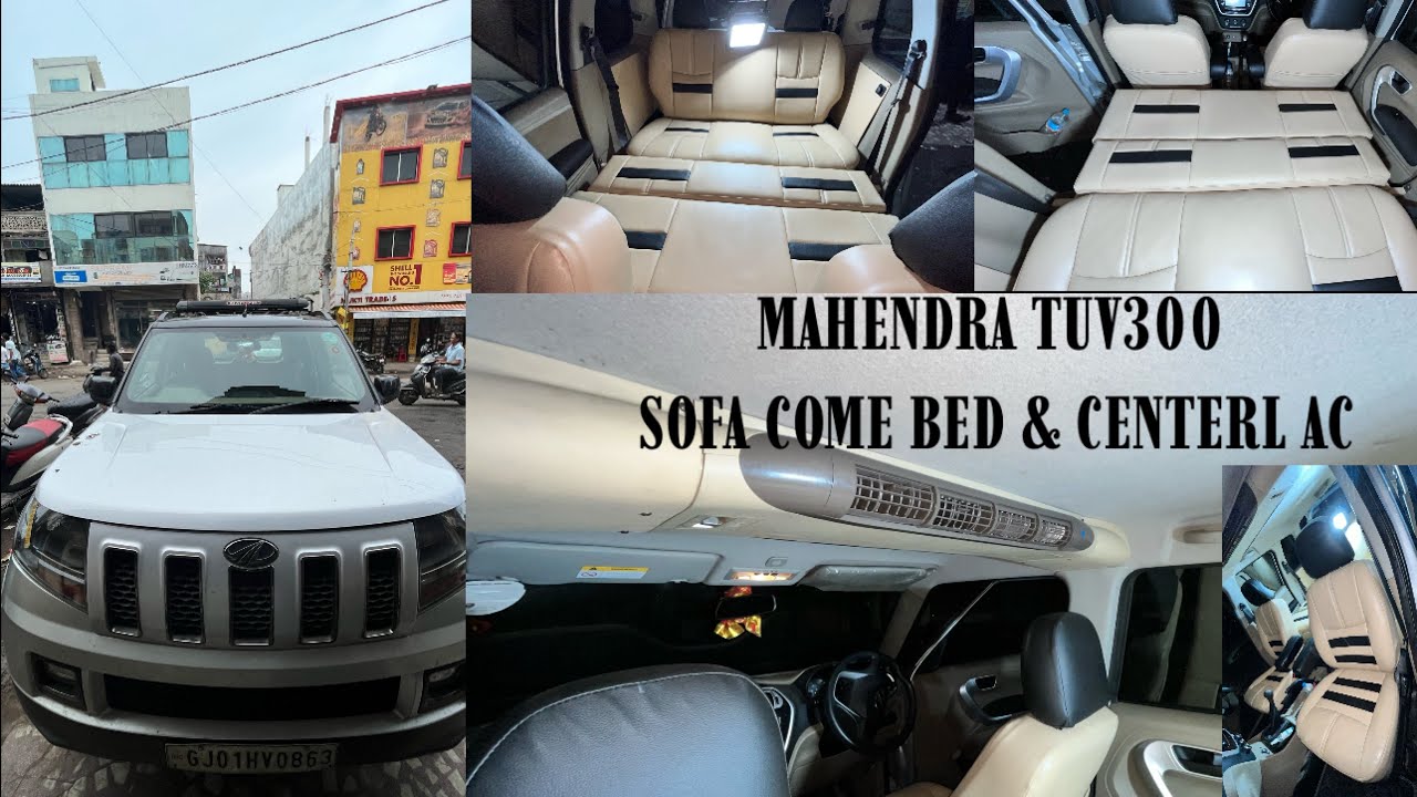 Mahendra TUV 300 || First Time In India || sofa come bed || By Navkar Motors || Vadodara