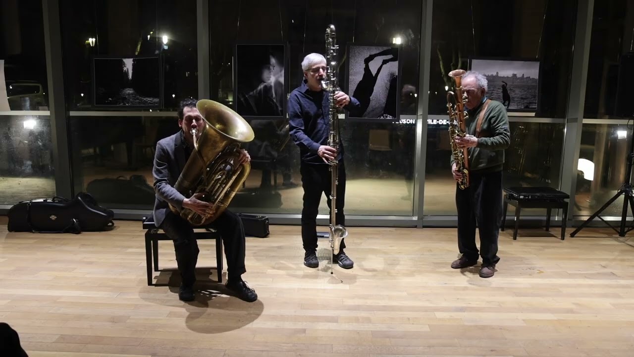 Gilles Monfort Tuba, Ugo Boscain contrabass-Clarinet, Jouk Minor Sarrusophone. PART II