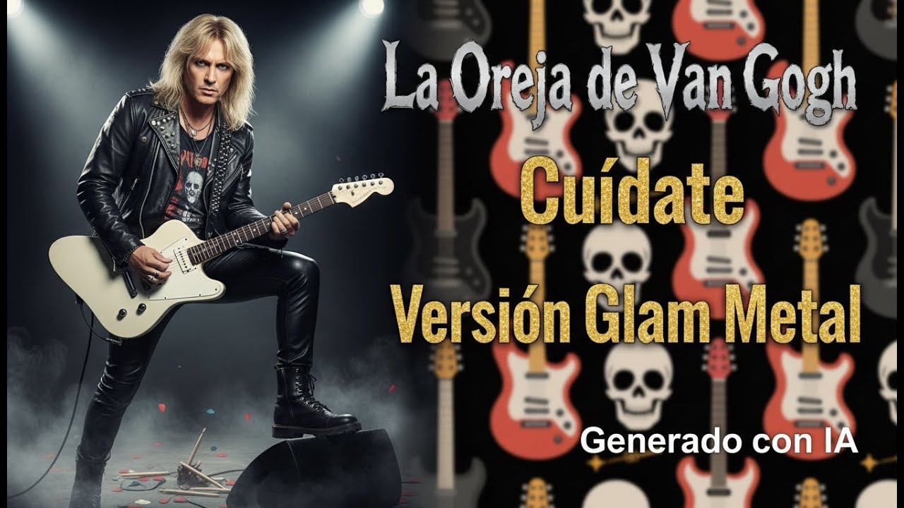 La Oreja de Van Gogh - Cuídate (2000s Glam Metal IA Cover)