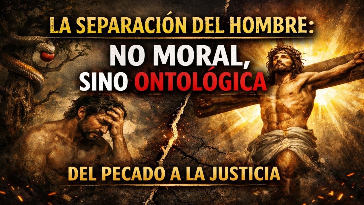 LA separacion del hombre, no moral, sino Ontologica.
