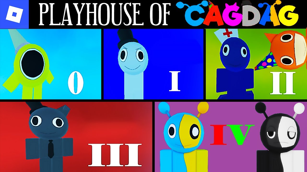 Playhouse of Cagdag [Chapter 0 - 4(demo)] : roblox mascot horror gameplay walkthrough