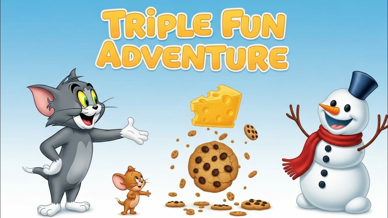 Tom & Jerry Triple Fun Adventure 🐱🐭 | Cheese Chase, Cookie Crash & Snowman Laughs 😂