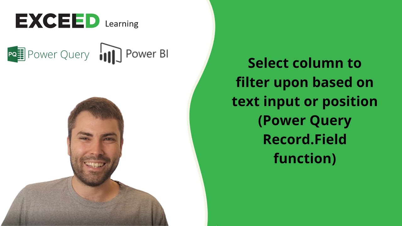 Select column to filter upon based on text input or position (Power Query Record.Field function)