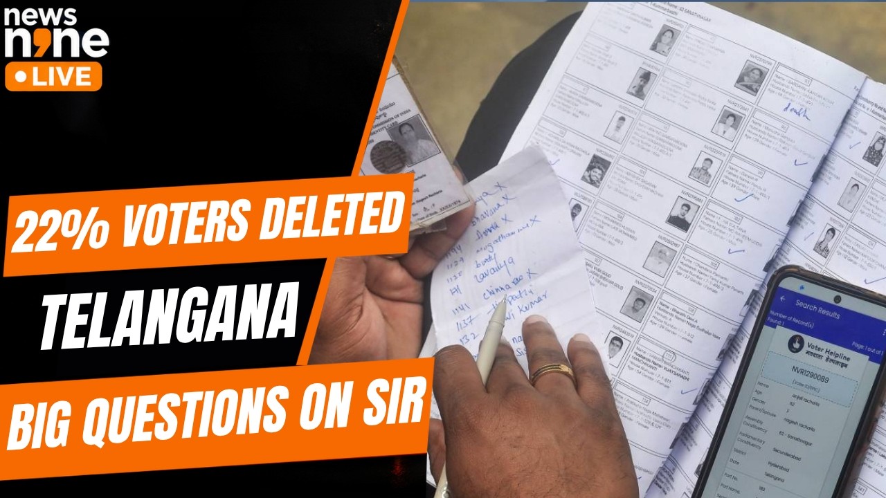 Telangana SIR: 22% Voters Deleted From Electoral Rolls | Why The Big Purge? | News9