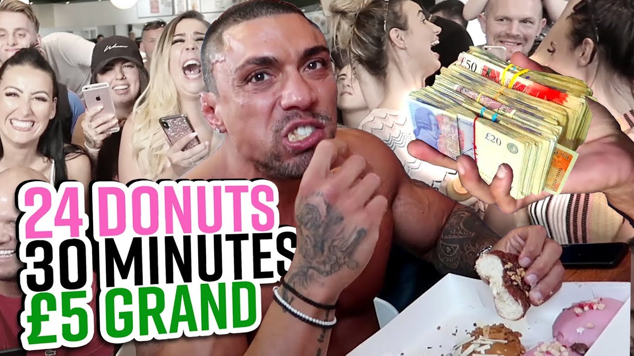 &pound;5,000 Krispy Kreme Challenge, 24 Doughnuts in 30 Minutes?