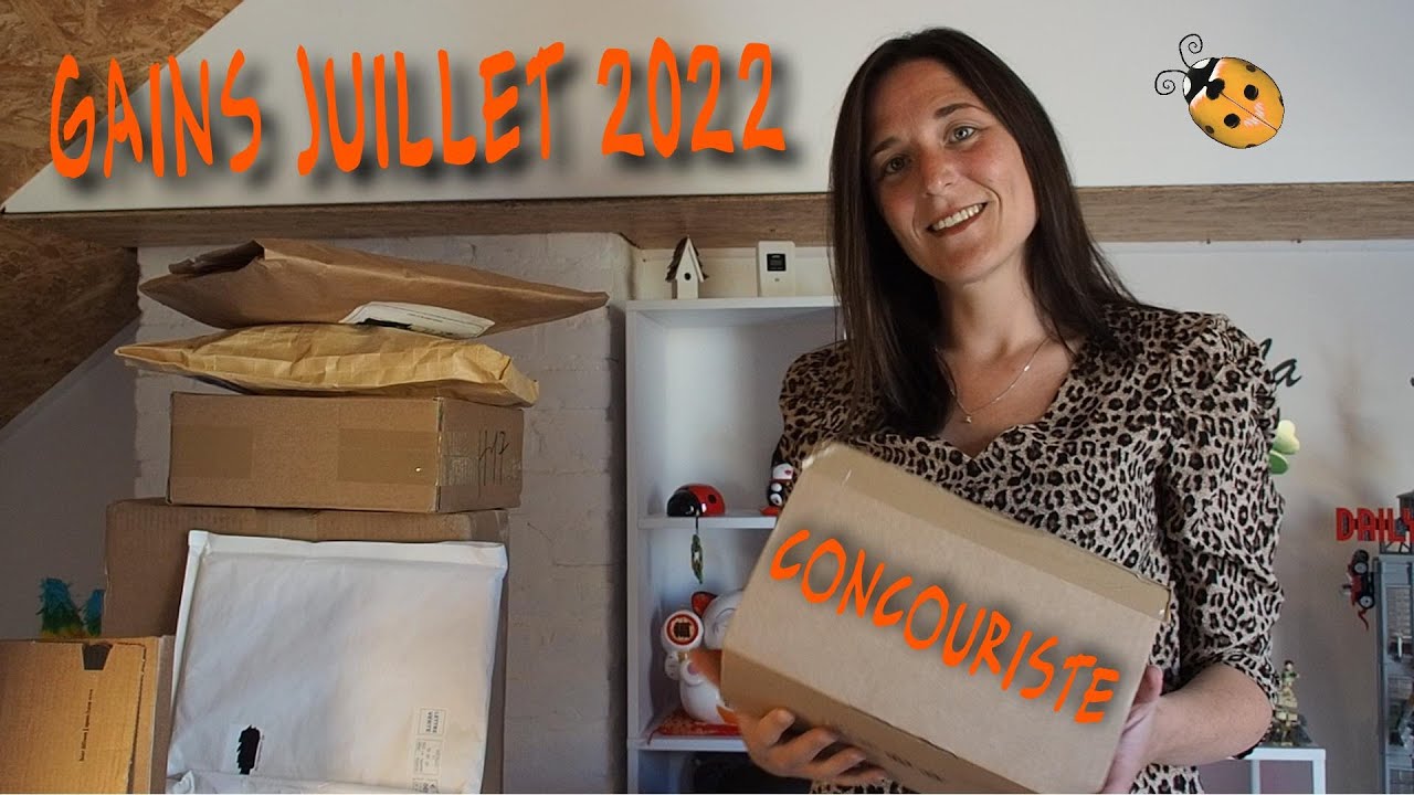 UNBOXING jeux concours / colis re&ccedil;us en juillet #concouriste