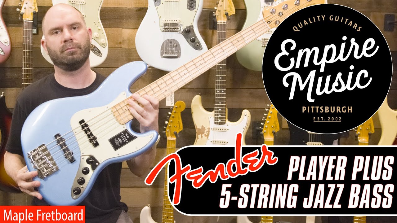 Fender Player Plus Jazz Bass 5-струнная (кленовая накладка на гриф) — EMPIRE MUSIC