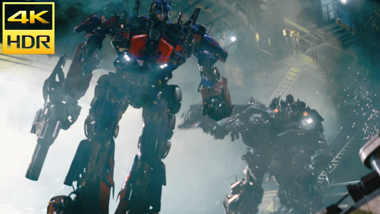 Optimus Prime and Ironhide vs Demolishor | Transformers Revenge of The Fallen (2009)MovieClip 4K HDR