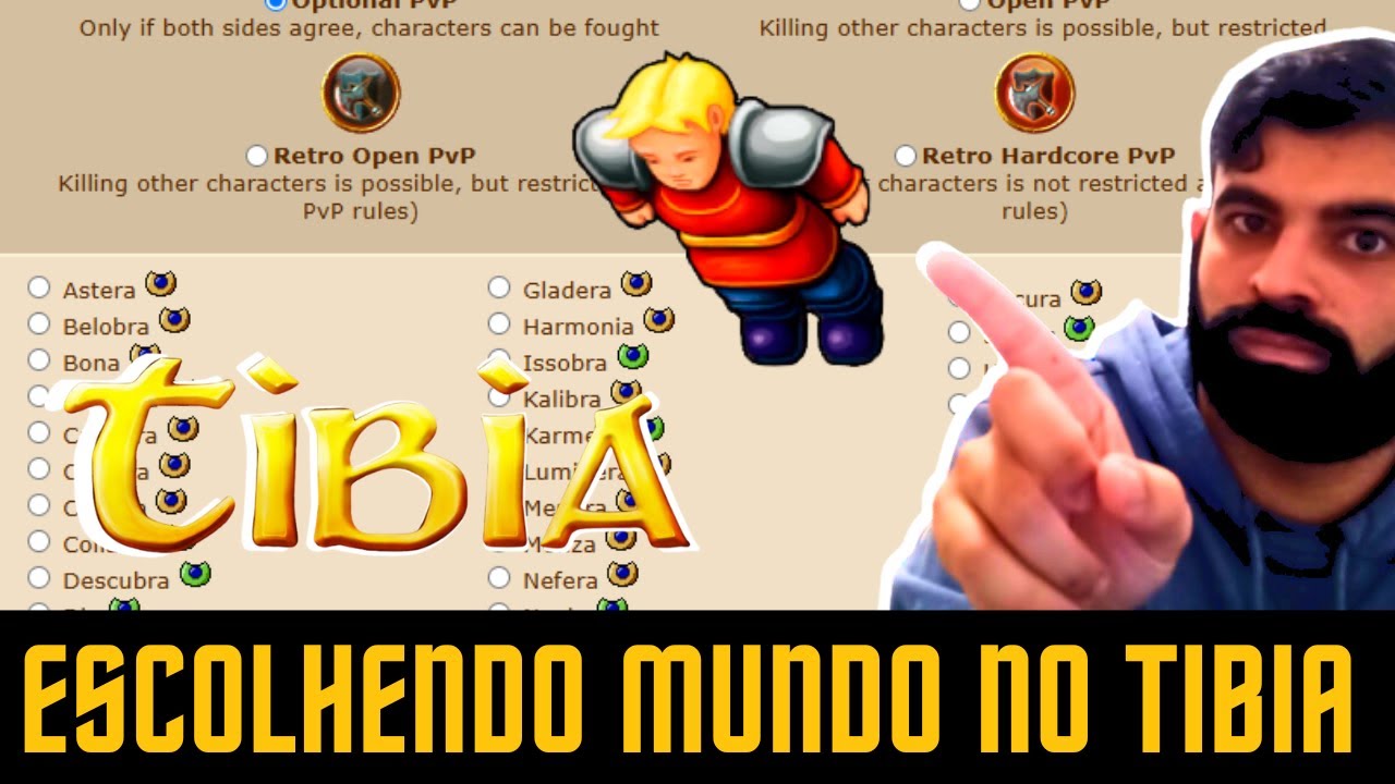Escolhendo o Melhor Servidor no Tibia - Tutorial Completo | Dicas e Estrat&eacute;gias 2025