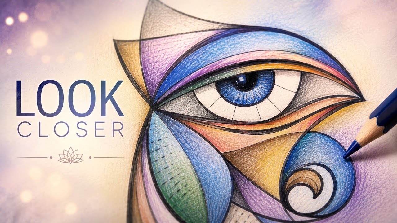 Abstract Eye Built from Geometric Flow