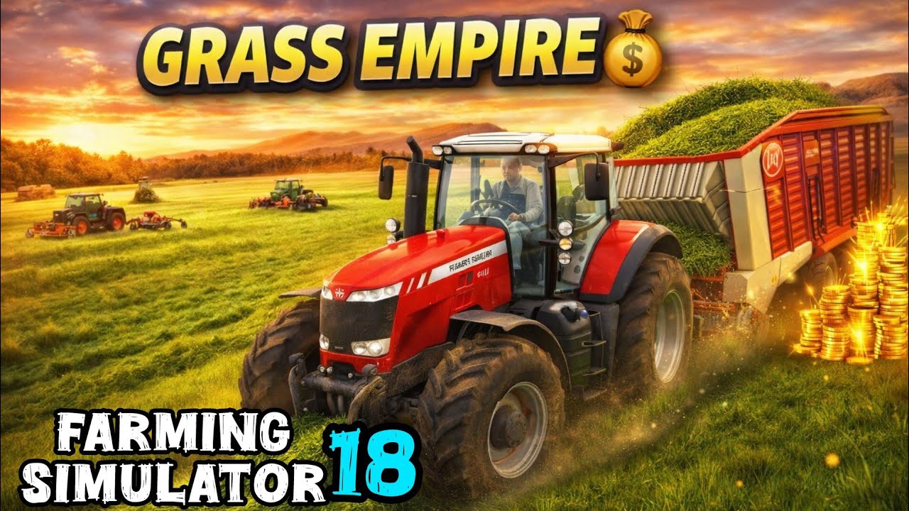 Massey Ferguson + Loading Wagon = Huge Profit! | FS18 Grass Gameplay 🚜💰