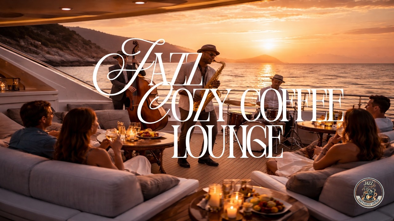 Smooth Sunset Jazz on a Mediterranean Yacht 🌊 Calm, Relax & Focus