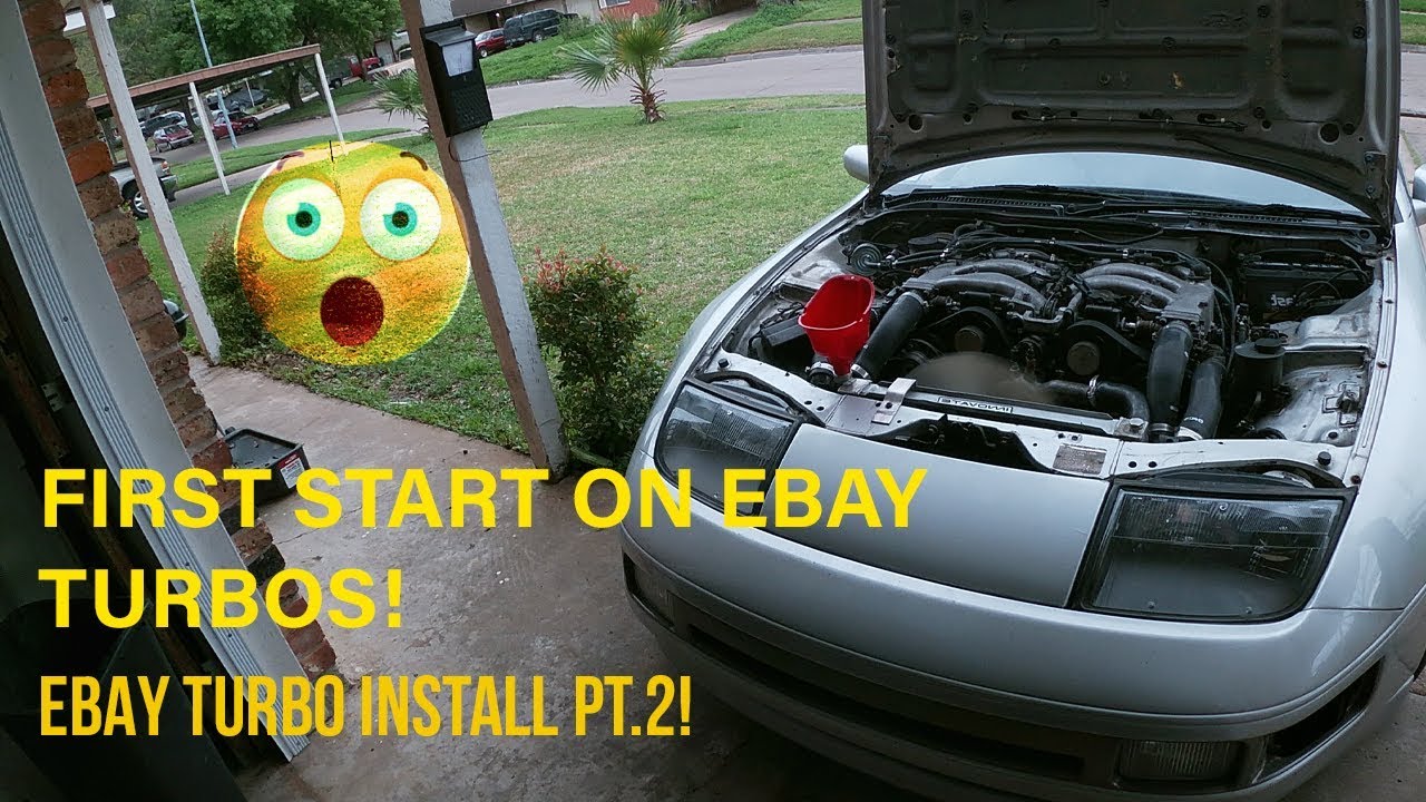 Installing Ebay Turbos On a Nissan 300zx! PART TWO!