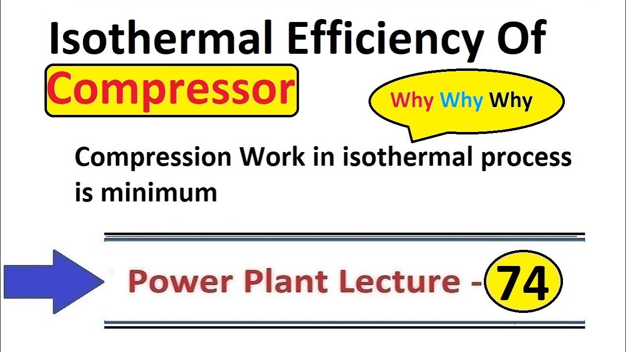 Isothermal Efficiency of Compressor in Hindi By D. Verma Sir