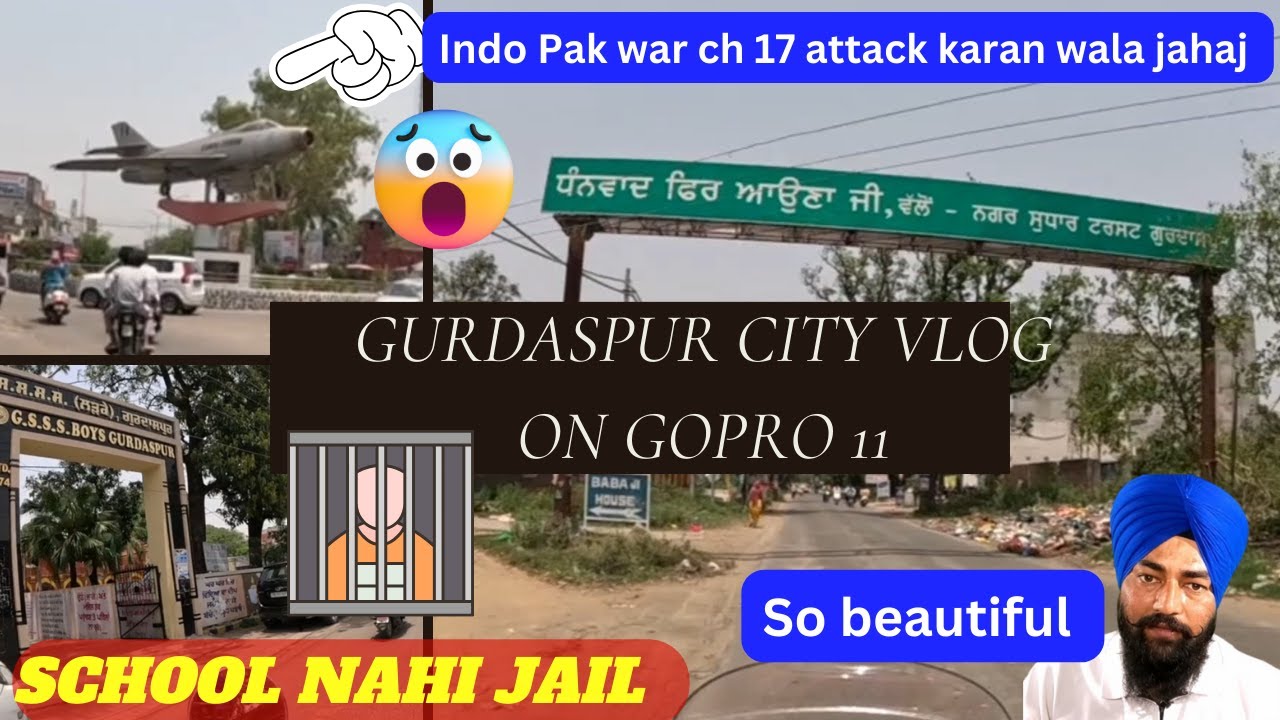 Gopro hero 11 nal gurdaspur city ride motovlog kamaal ho gaya  #vlog #trending #motovlog #punjabi