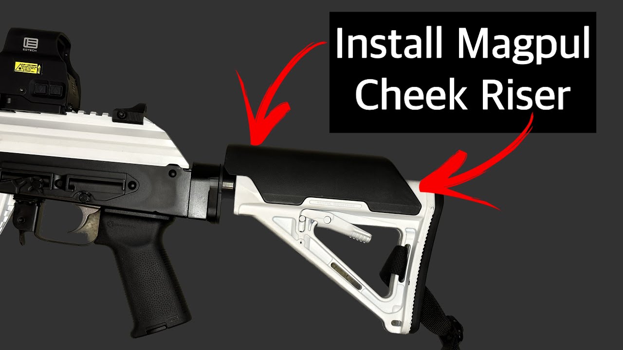 Как установить упор для щеки Magpul на приклад MOE