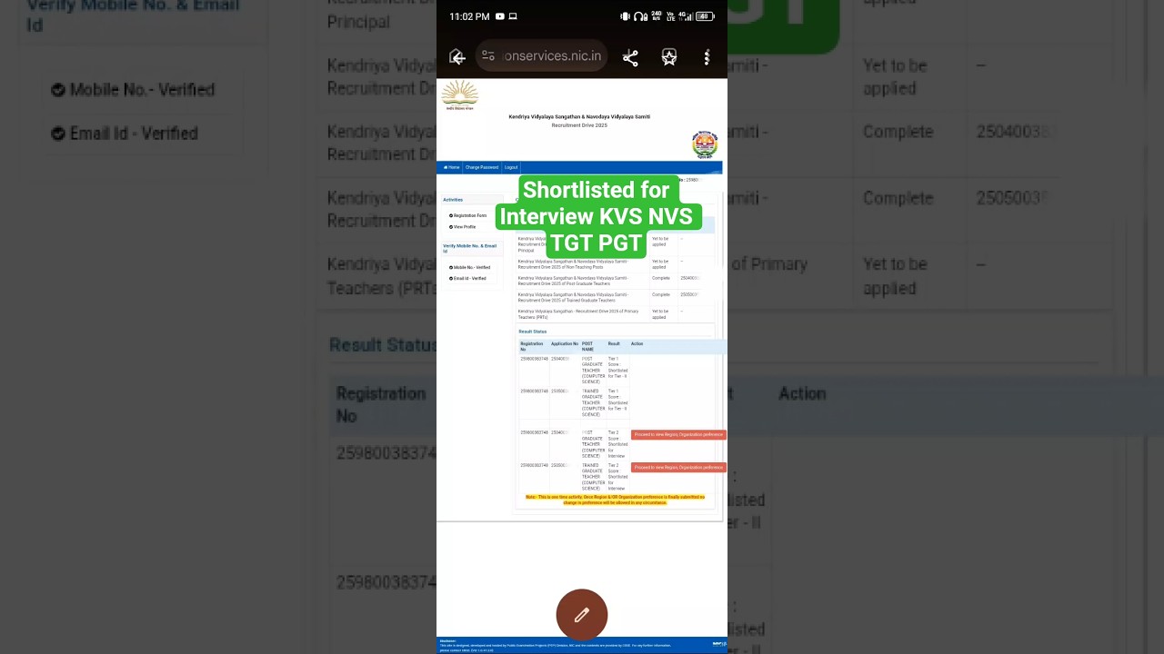 KVS NVS TGT PGT TIER 2 COMPUTER SCIENCE RESULT 2026 #nvs #kvs #pgt #tgt