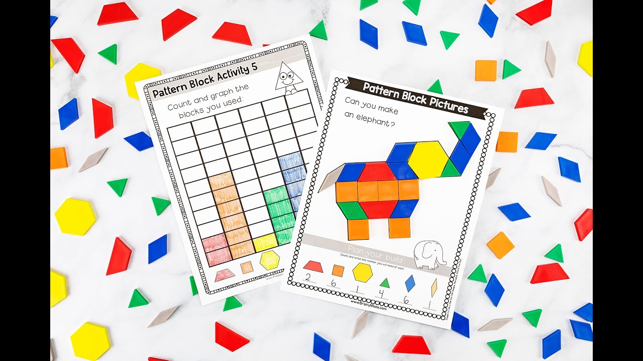 Pattern Block Mats Activity Bundle