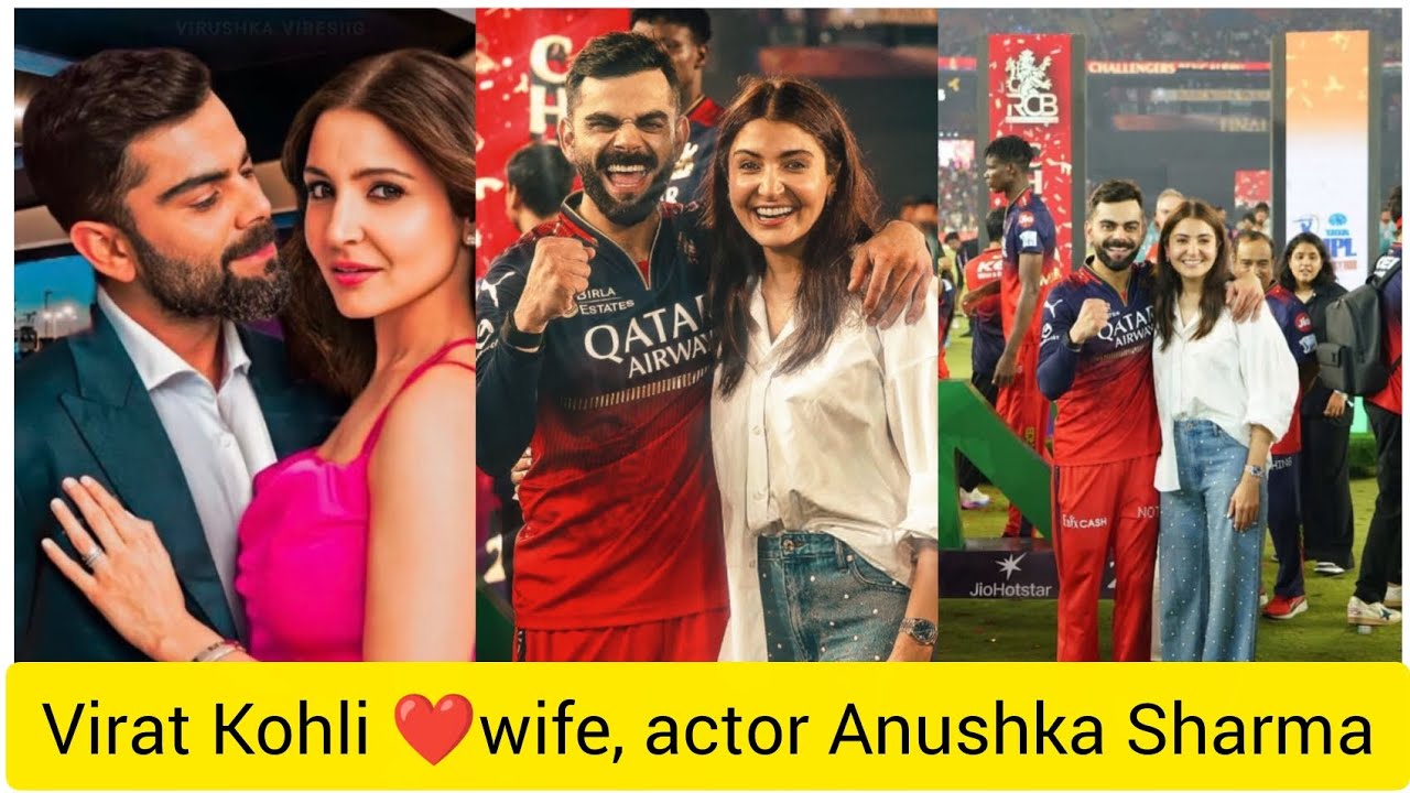 Indian🥰 cricketer Virat Kohli and his wife, actress Anushka Sharma. Video 