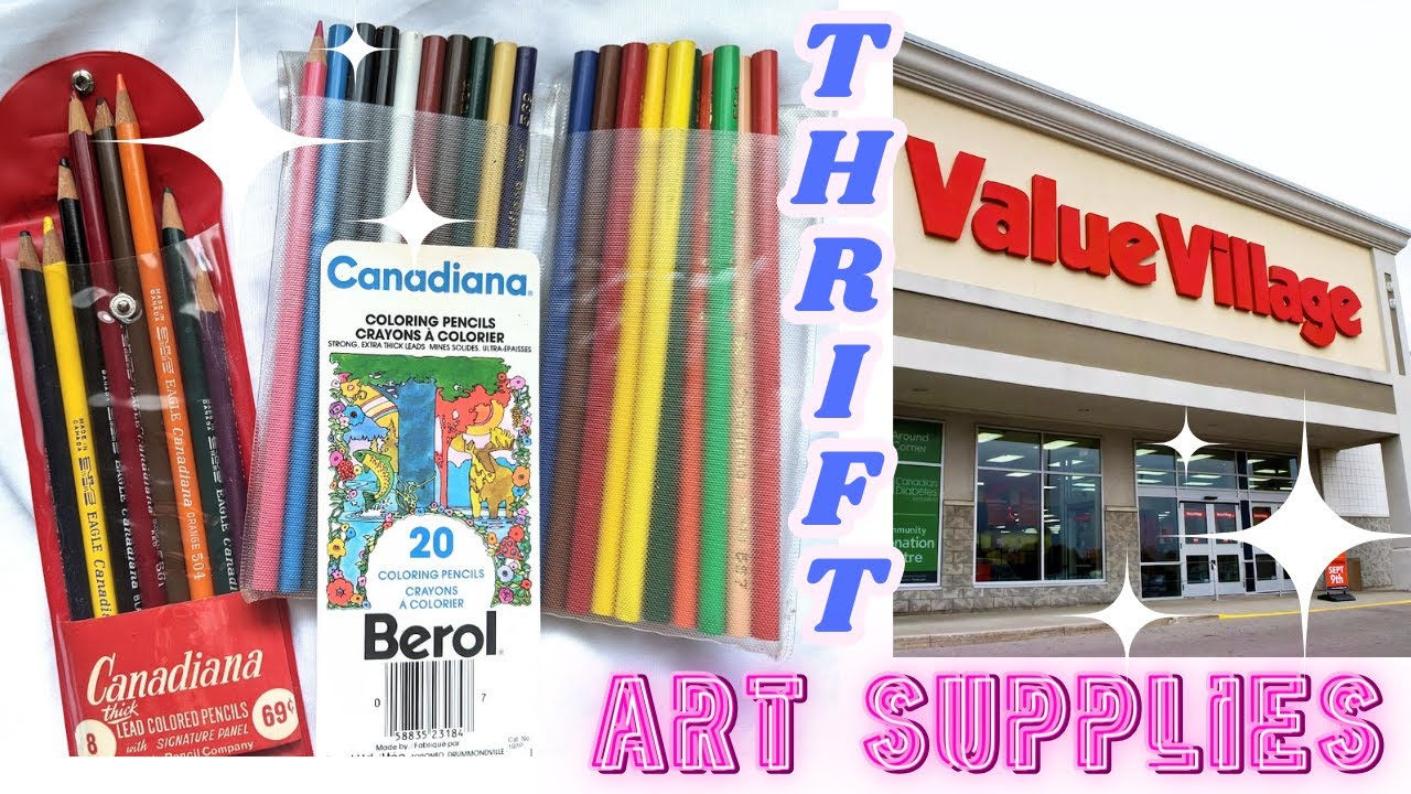 THRIFTING for VINTAGE ART SUPPLIES