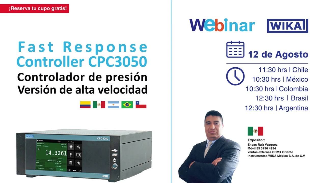 Webinar WIKA MEXICO: Fast Response Controller CPC3050