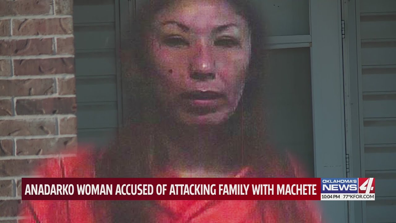 Anadarko woman accused of attacking family with machete