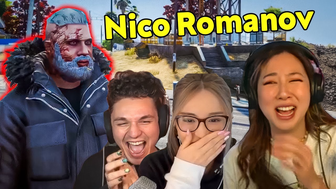 Everyone Reacts to Meeting Blau's NEW Character (Nico Romanov) | NoPixel 4.0
