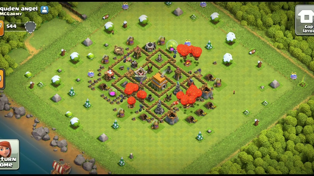 EASY BASE Upgrade trick Telugu ||MCG||#clashofclanstelugu #coctelugu 