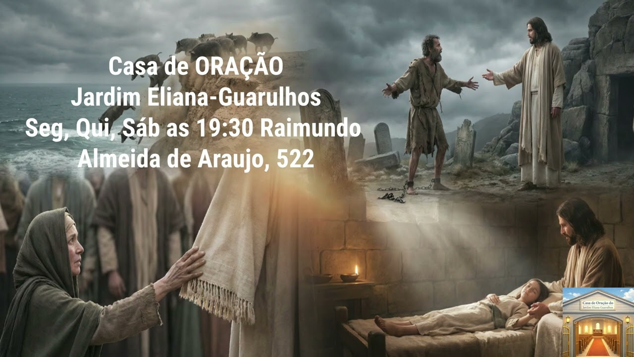 Marcos 5:  Endemoniado Gadareno; Mulher do Fluxo de Sangue; a Filha de Jairo.