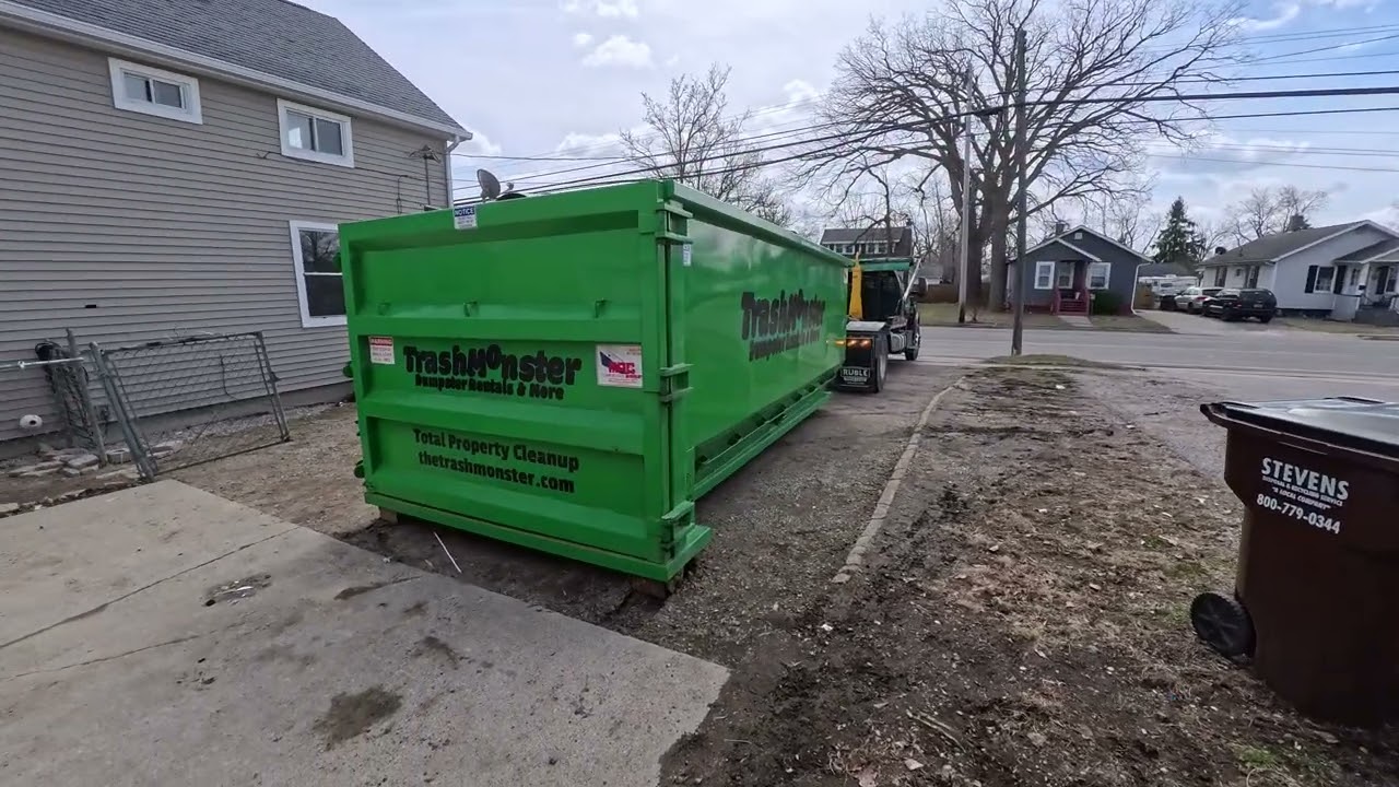 Trash Monster 30 Yard Dumpster for Residential Clean Outs