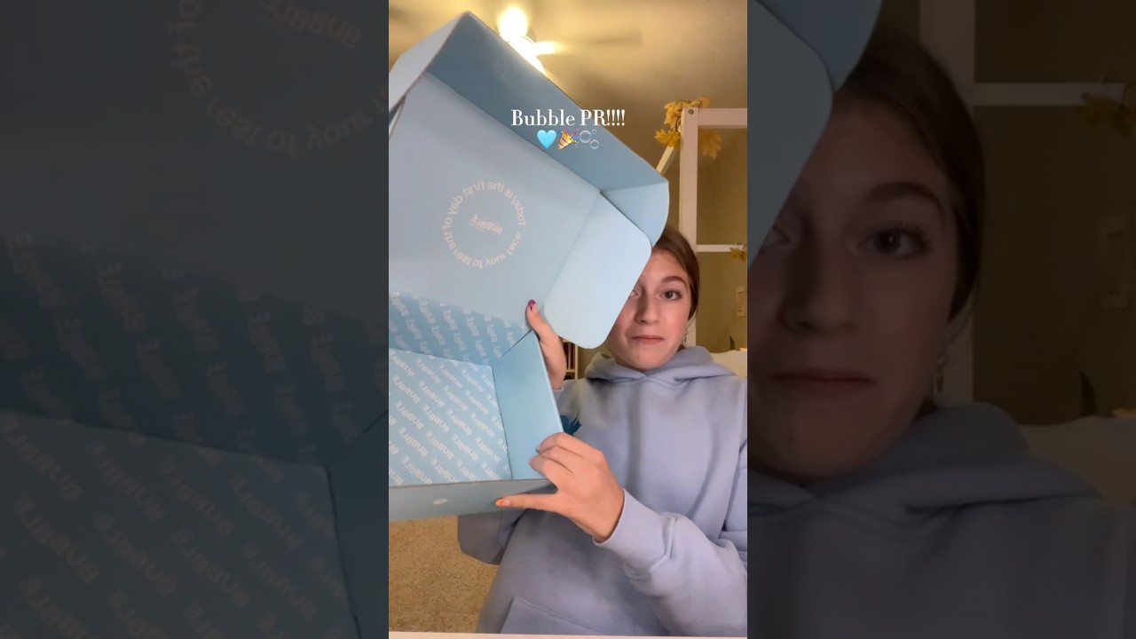 BUBBLE PR 😦😱🩵 #fypシ゚viral #preppy #aesthetic #haul #unboxing #thatgirl #blowup #fyp #subscribe
