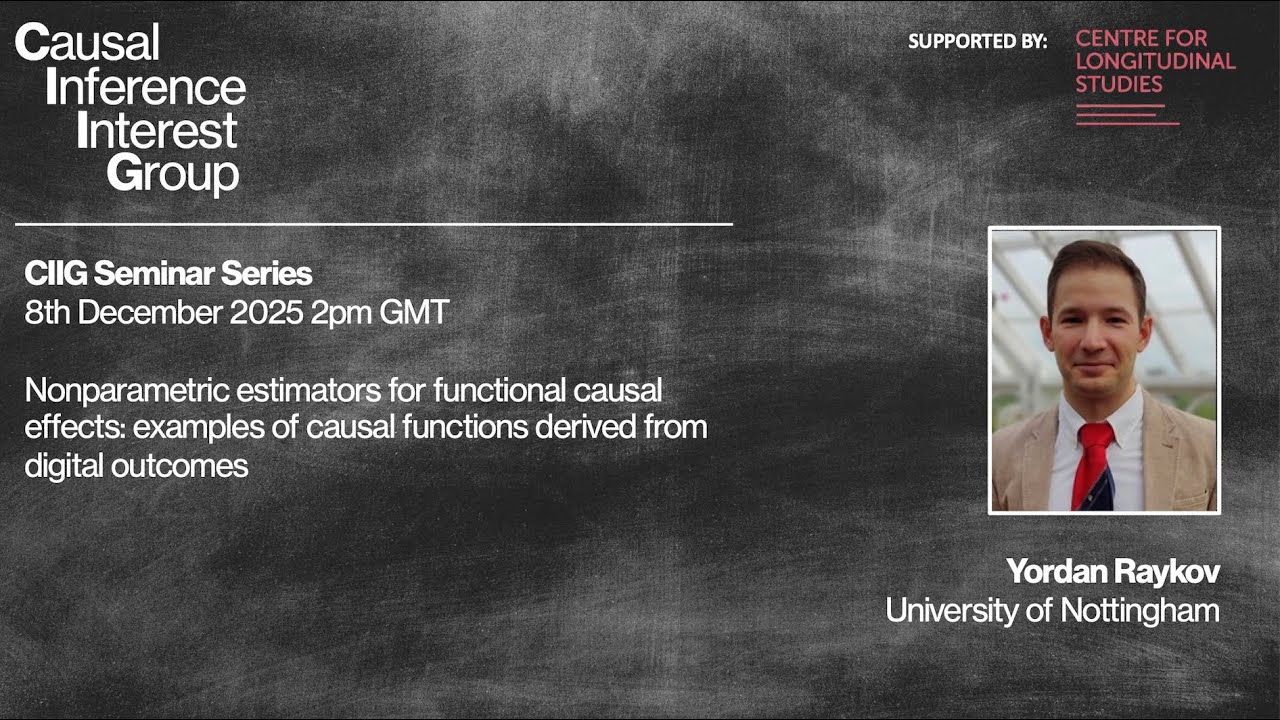 Yordan Raykov | Nonparametric estimators for functional causal effects