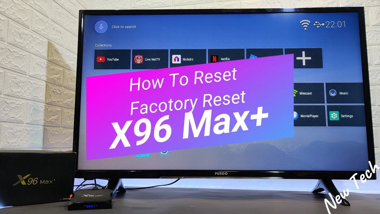Как выполнить сброс настроек X96 Max+ до заводских (жесткая перезагрузка) Android Smart Box