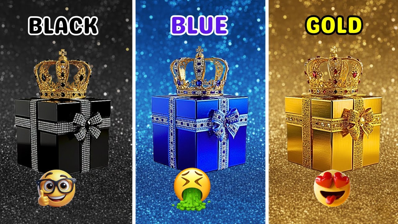 Choose Your Gift #chooseyourgift #black #blue #gold #gift #challenge